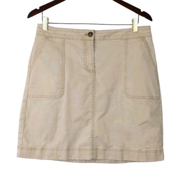 Boden Dresses & Skirts - Boden Tan skirt with front pockets Women's size 8